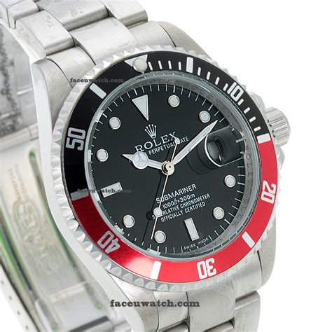 rolex submariner red and black